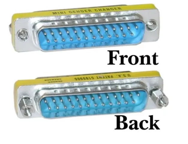 Adaptador Cambiador Genero Paralelo Db25 Macho- M (250001)